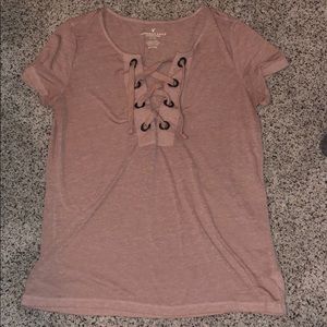 lace front shirt